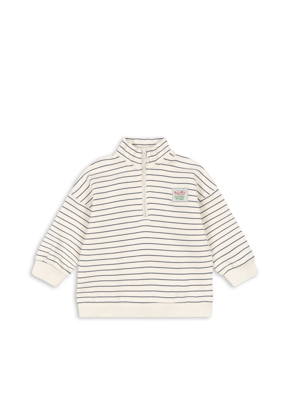 Loupy Striped Half Zip Tennis Sweatshirt-Konges Slojd Sp26