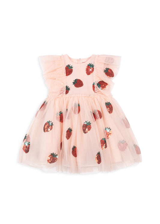 Yvonne Strawberry Dress-Konges Slojd SP26