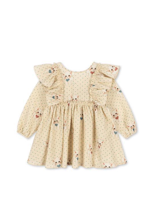 Elin Kitty Bow Dress-Konges Slojd FW25