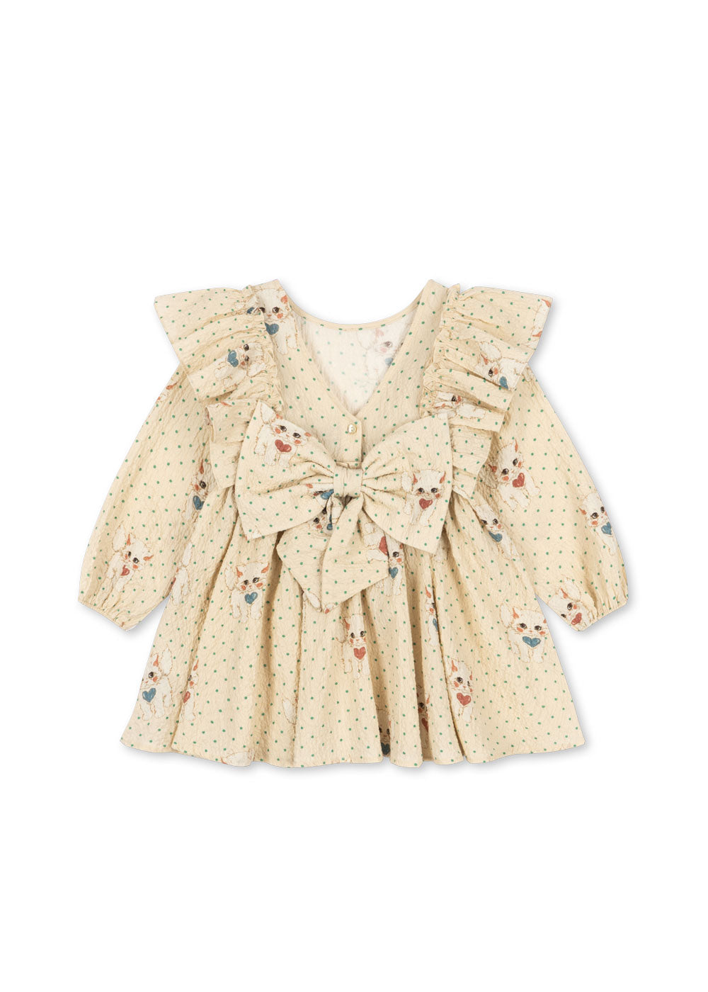 Elin Kitty Bow Dress-Konges Slojd FW25