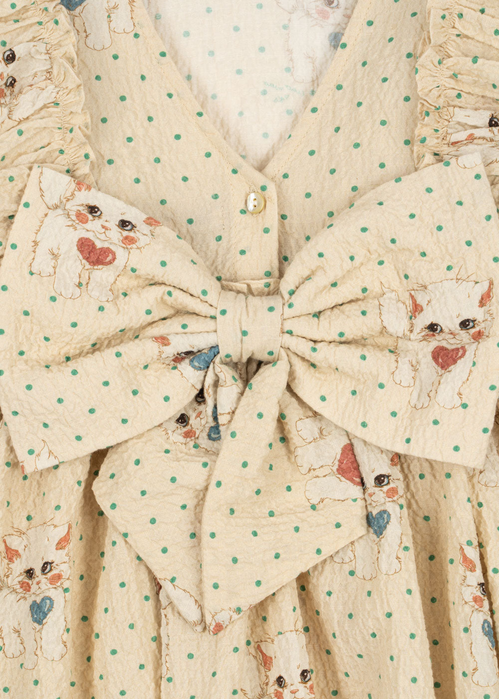 Elin Kitty Bow Dress-Konges Slojd FW25