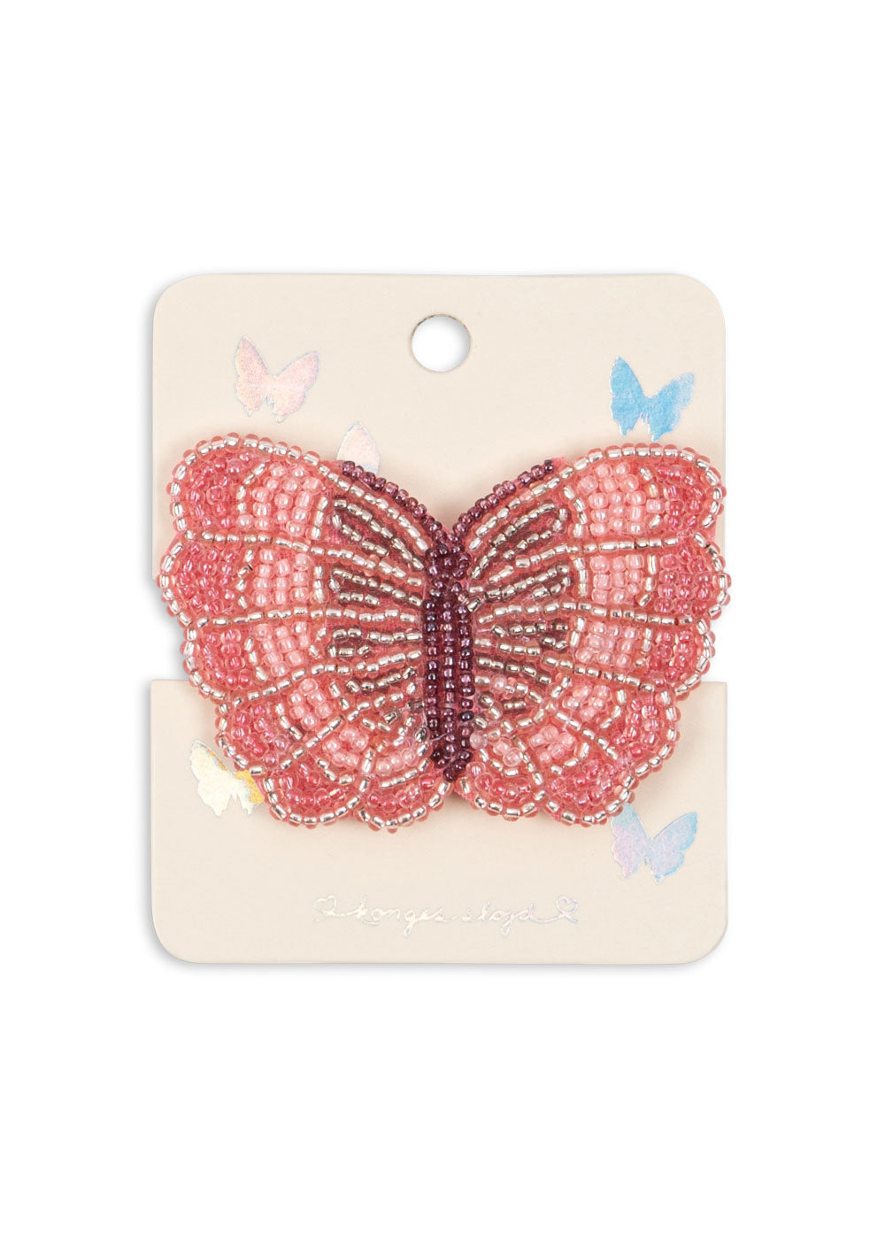 Butterfly Beaded Hair Clip-Konges Slojd
