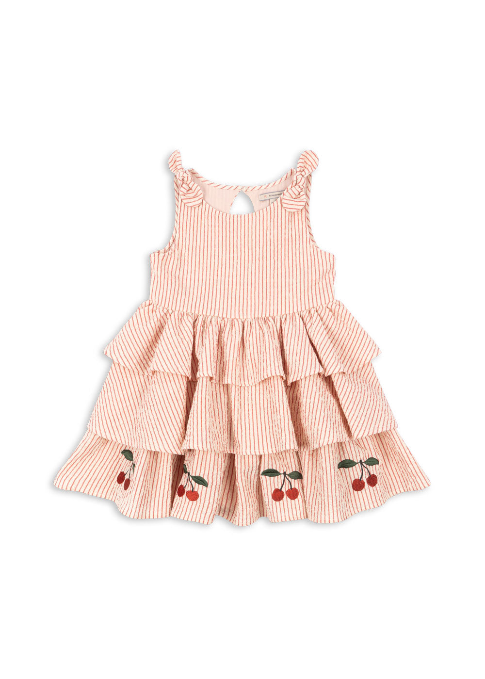 Ellie Cherry Seersucker Dress-Konges Slojd SP26
