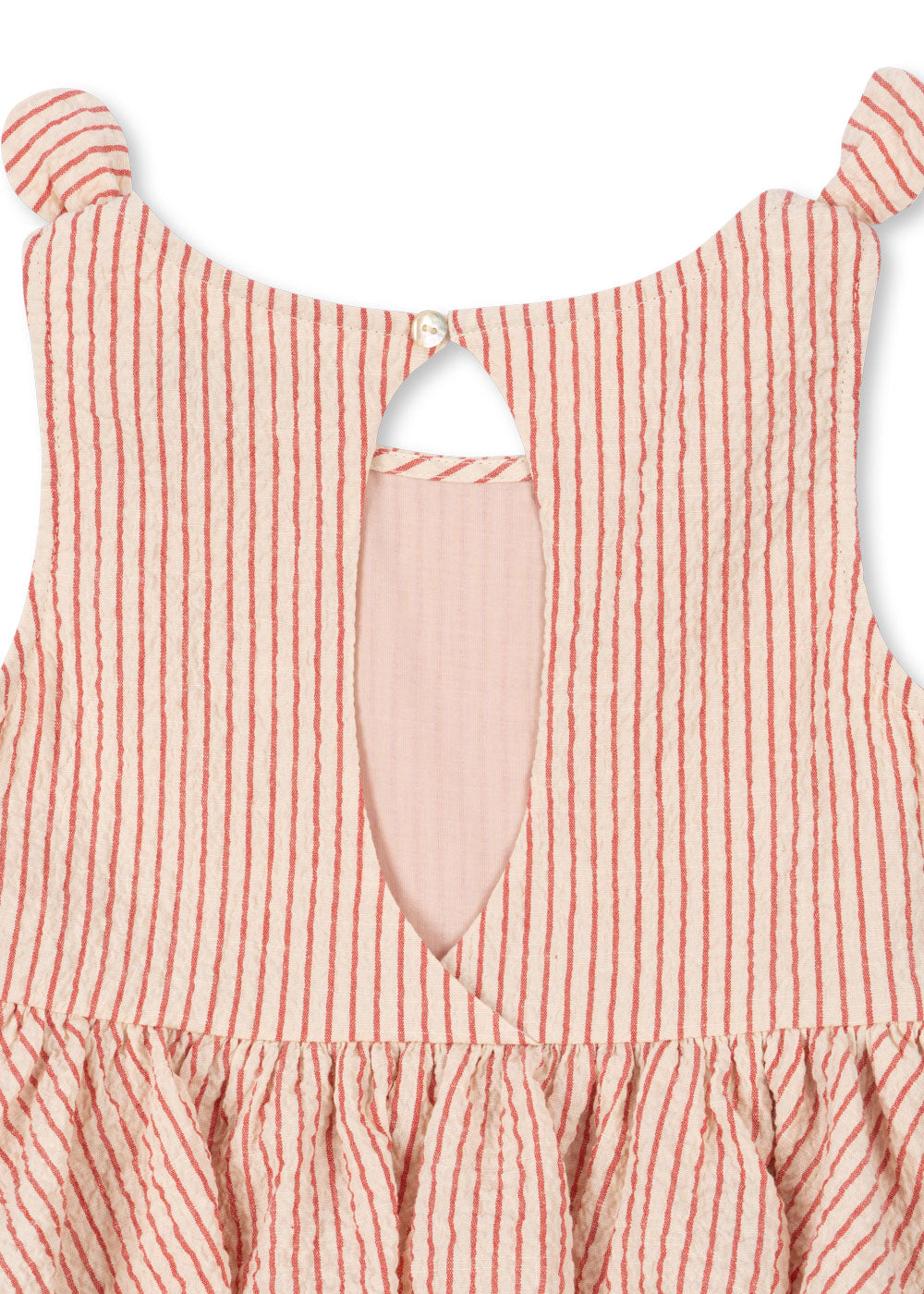 Ellie Cherry Seersucker Dress-Konges Slojd SP26