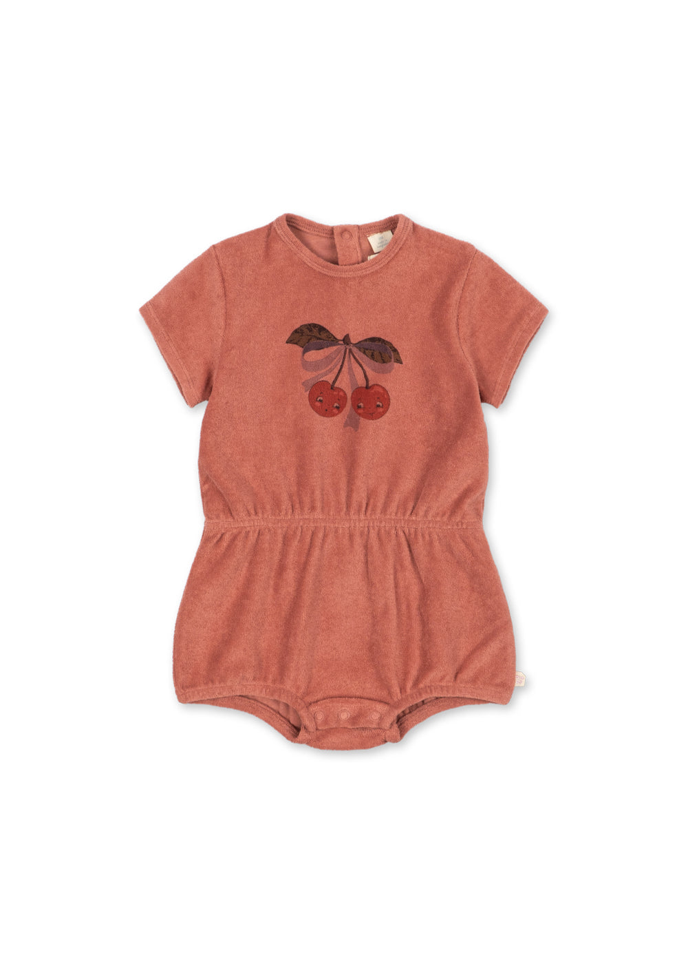 Itty Cherry Terry Romper-Konges Slojd SP26