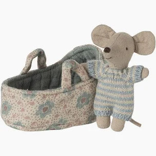 Baby Mouse in Carry Cot - Maileg