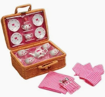 Butterfly tea set-basket