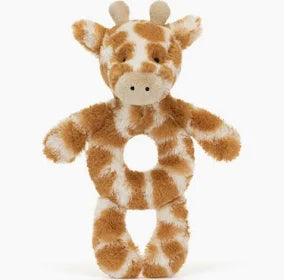 Bashful Giraffe Ring Rattle - Jellycat