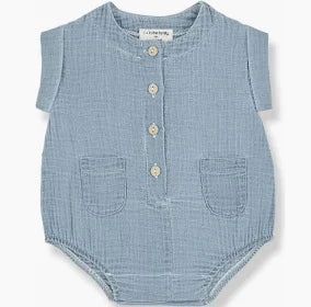 Denim Romper Carlo- One More in the Family SP25