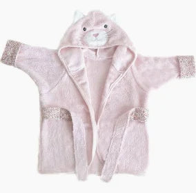Kitty Viscose Bamboo Pink Baby Robe - Mon Ami