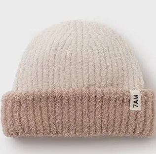 Fuzzy Two Tone Beanie- 7AM