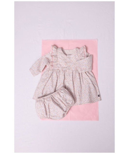 Baby LS Floral Dress With Bloomers - Petit Bateau FW26