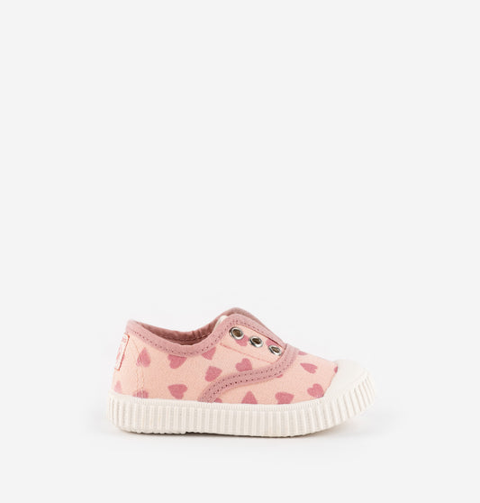 Canvas Slip-On Heart-Victoria