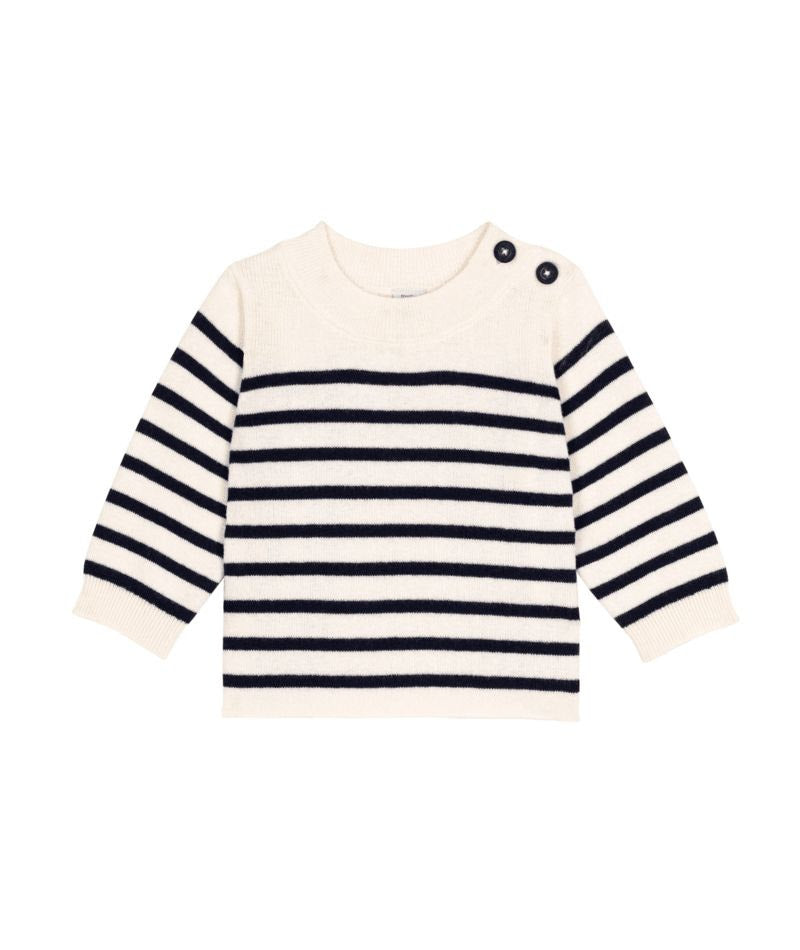 Baby Knit Stripe Sweater - Petit Bateau FW26