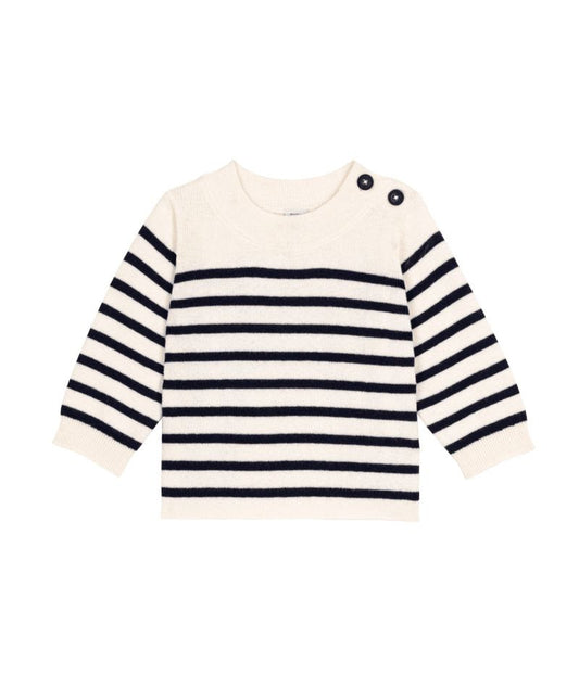 Baby Knit Stripe Sweater - Petit Bateau FW26