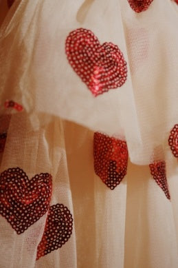 Tulle Dress Hearts-Konges Slojd