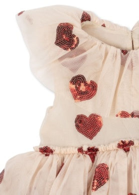 Tulle Dress Hearts-Konges Slojd