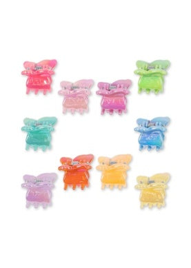 10pk Mini Butterfly Hair Clip-Konges Slojd