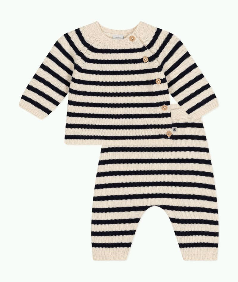 Knit Sweater Stripe 2-Piece Set - Petit Bateau SP25