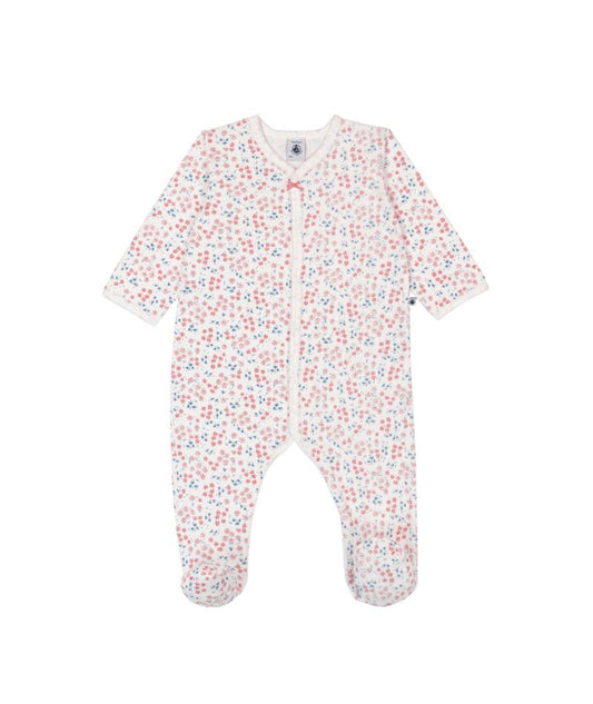 Floral Velour Footie- Petit Bateau SP26
