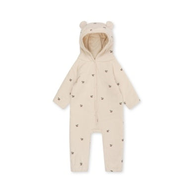 Hooded Cherry Puffy Onesie-Konges Slojd)
