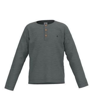 Teal Henley Shirt - Petit Bateau