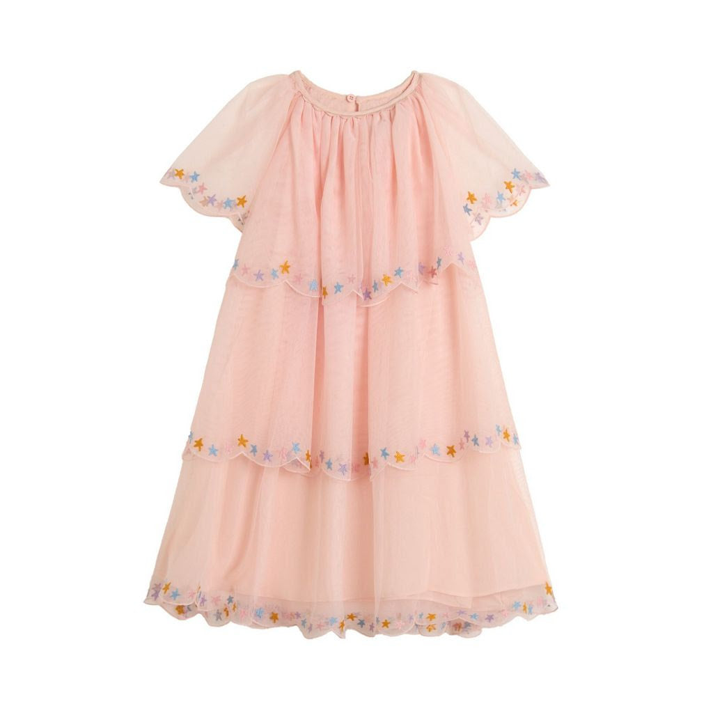 Tulle Dress w Embroidered Stars- Stella McCartney SP26