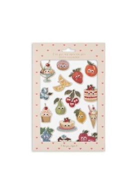 Fruit Puffy Stickers-Konges Slojd
