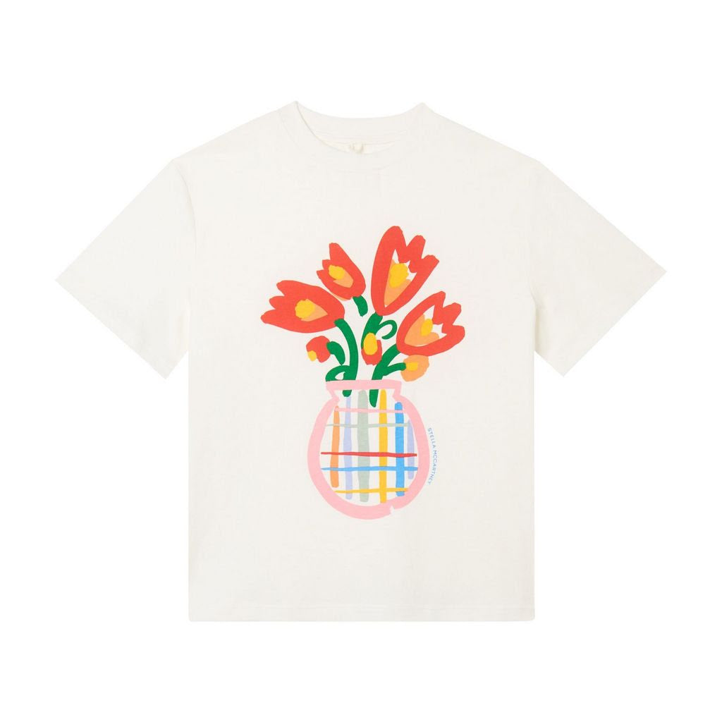 Flower Bouquet Tee-Stella McCartney SS26