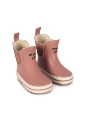 Roi Rubber Rain Boot Cherry -Konges Slojd