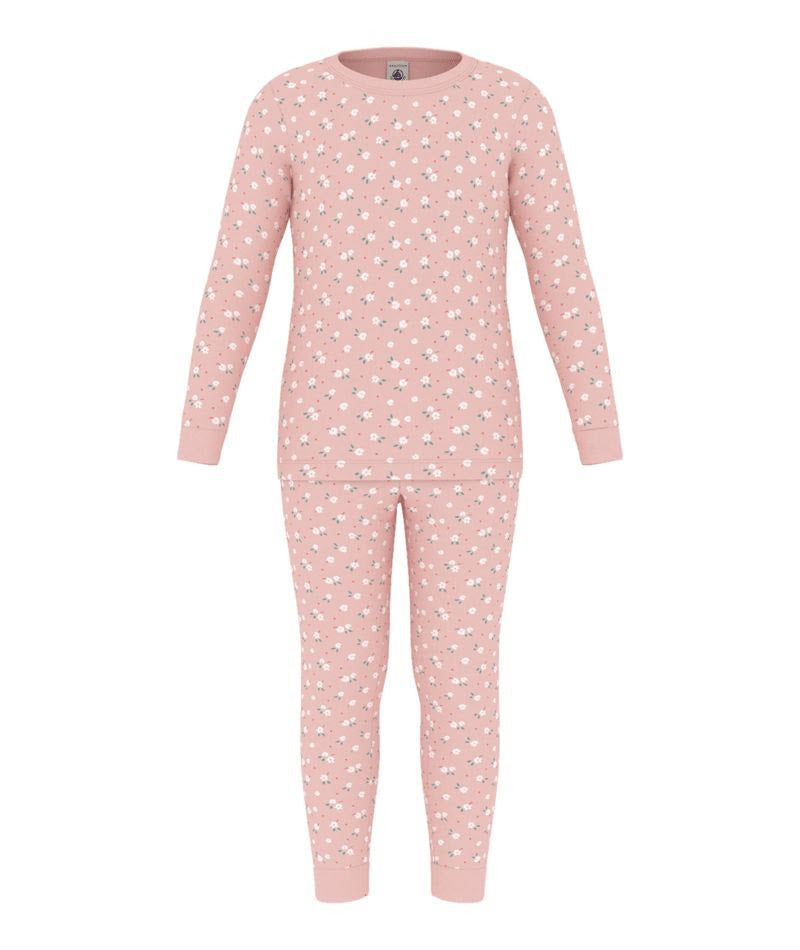 Loungewear LS Floral Print Top & Pants  - Petit Bateau FW6