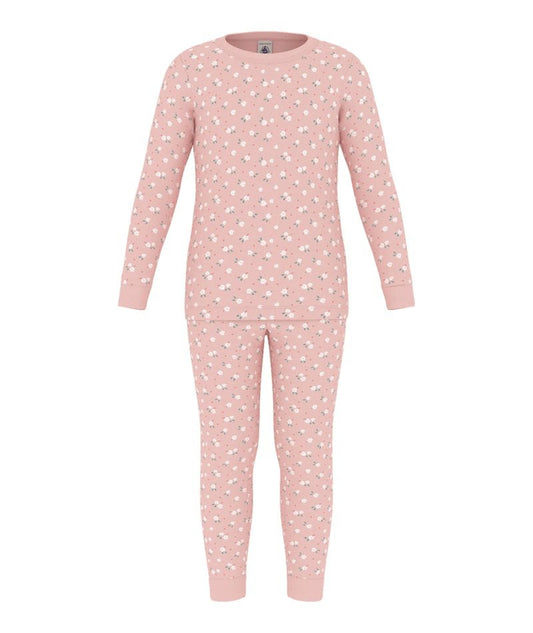 Loungewear LS Floral Print Top & Pants  - Petit Bateau FW6