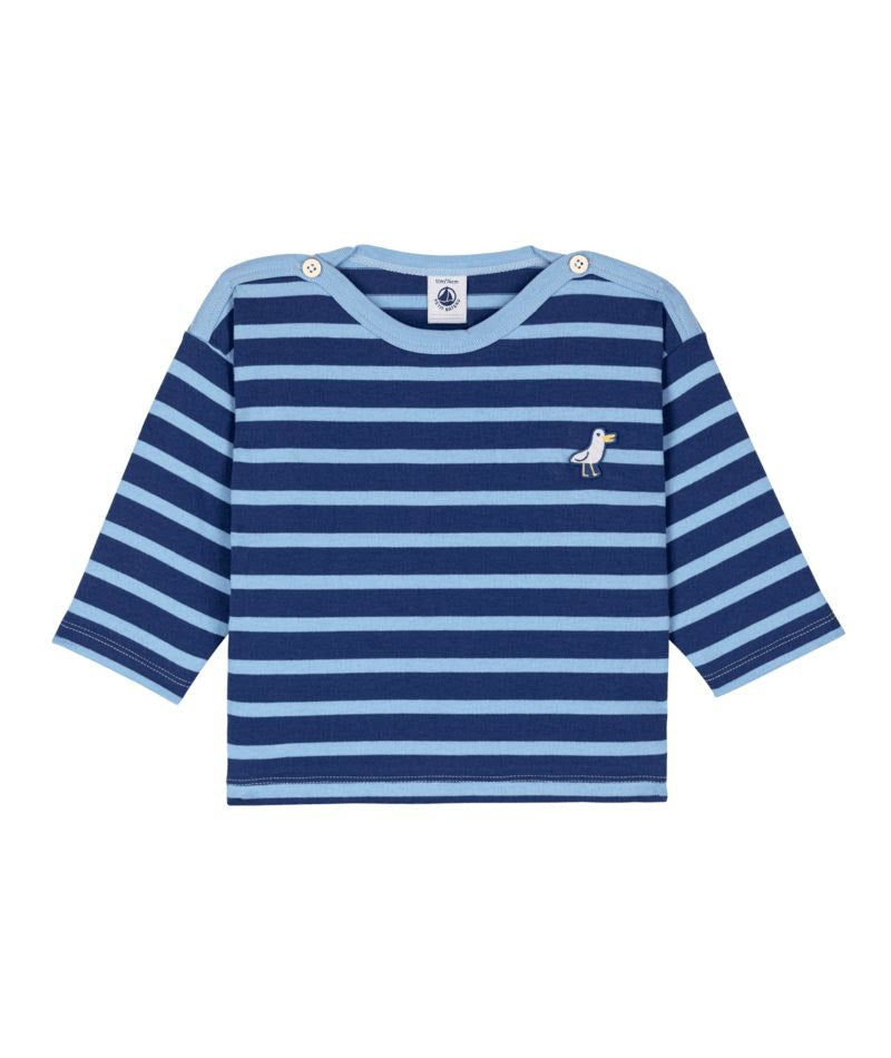 LS Striped Seagull Top- Petit Bateau SP26