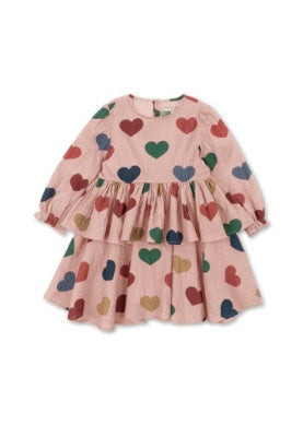 Elin Heart Dress-Konges Slojd FW25