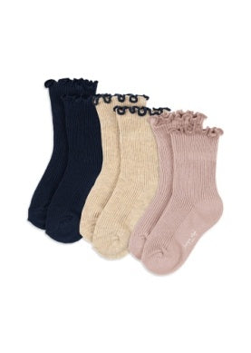 3pk Rib Frill Sock -Konges Slojd