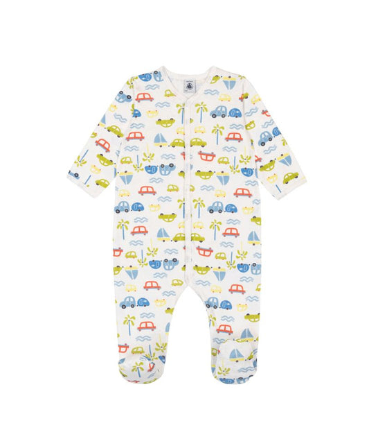 Car Snap Footie- Petit Bateau SP26