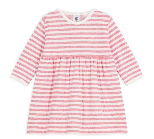 LS Striped Dress - Petit Bateau FW26