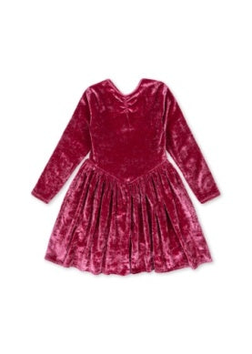 Carlito Crushed Velvet Dress-Konges Slojd FW25