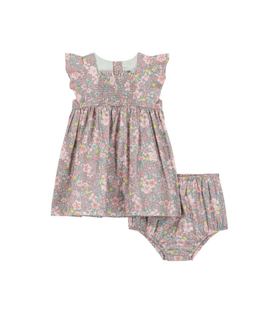 Multi Floral Dress w Bloomer-Petit Bateau SP26