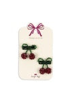 2pk Cherry Hair Clip-Konges Slojd