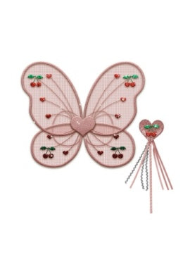 Cherry Fairy Wing/Wand Set-Konges Slojd