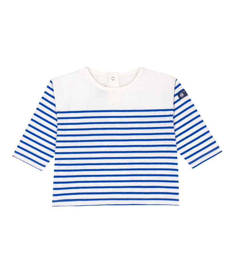 LS Striped Breton Tee- Petit Bateau SP26