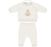 Baby 2pc Knit Sweater & Pants- Petit Bateau FW26