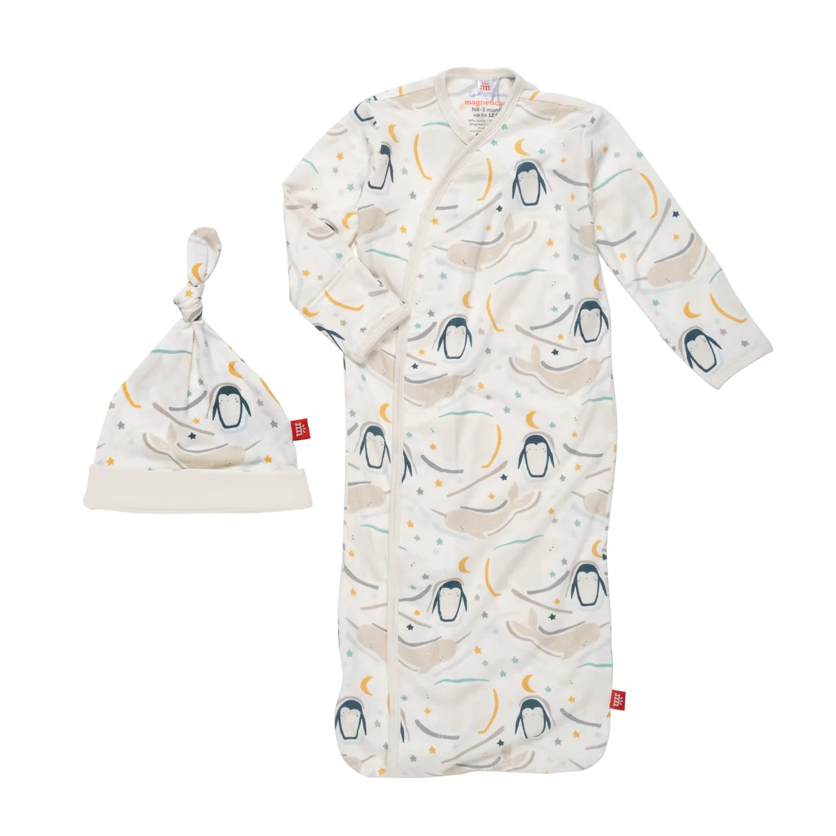 Wish you Whale Sleeper Gown and Hat Set - Magnetic Me