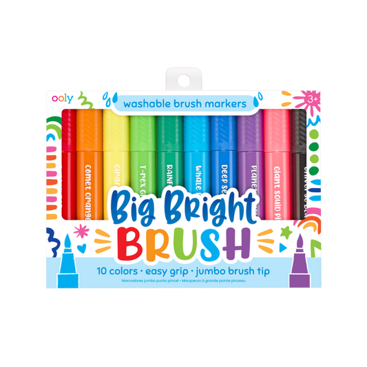 Big Bright Brush Markers (Set of 10) - Ooly