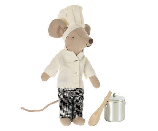 Chef Mouse w/ Soup Pot and Spoon - Maileg