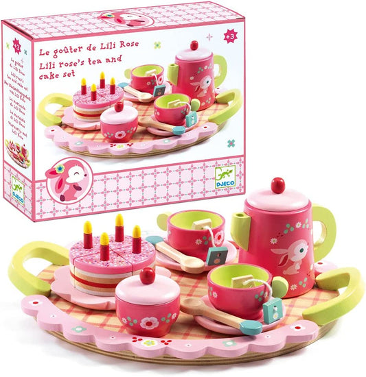 Lili Rose Wooden Tea Set - Djeco