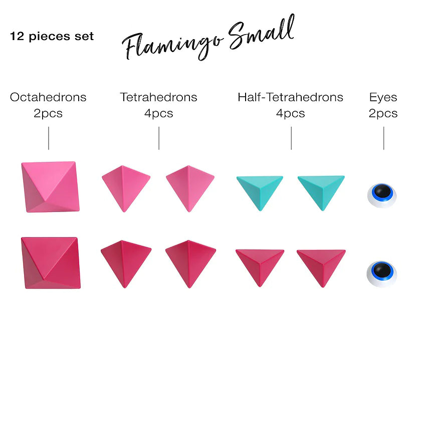 Trido Flamingo Block Set - Uniche