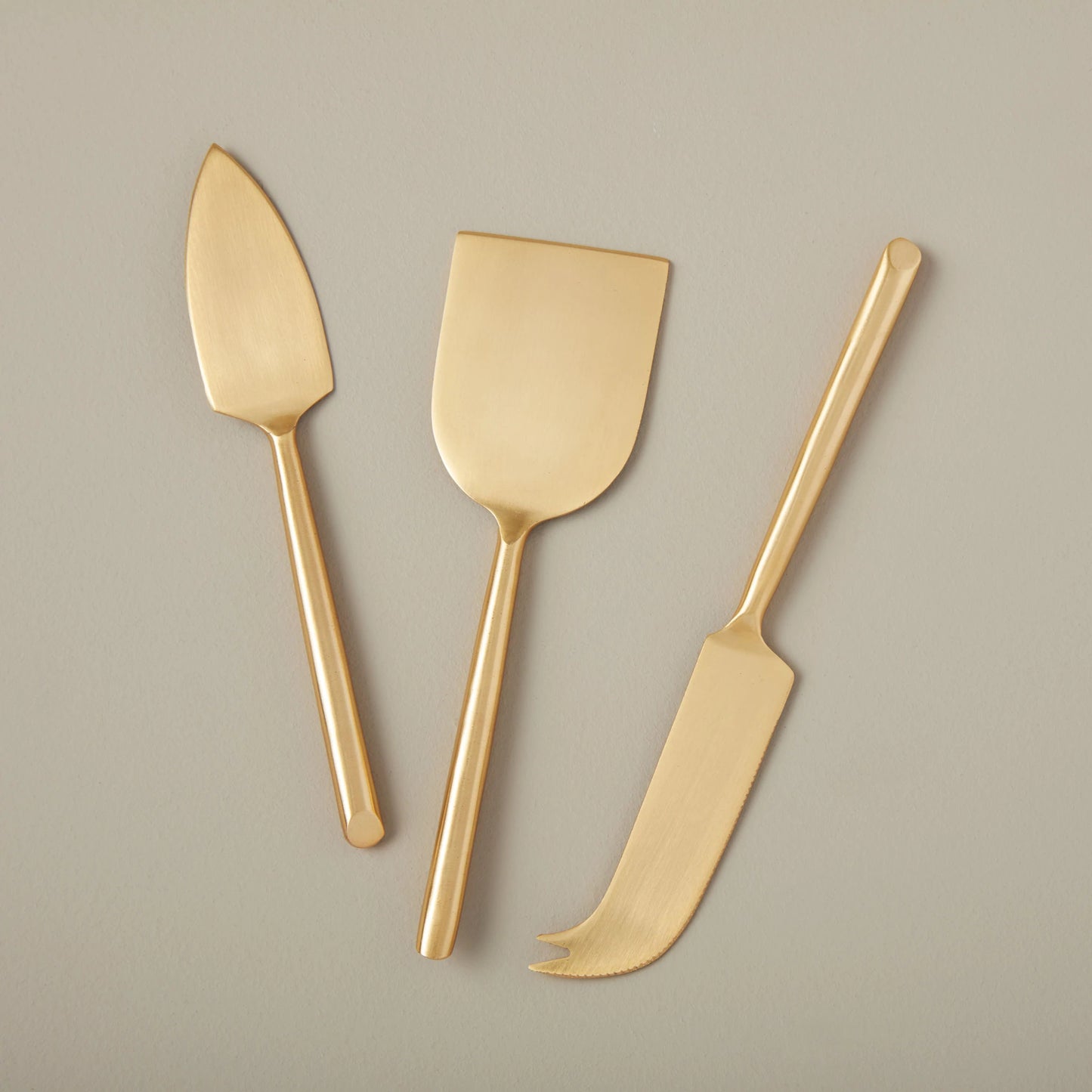 Matte Gold Cheese Knives Set of 3 - Be Home