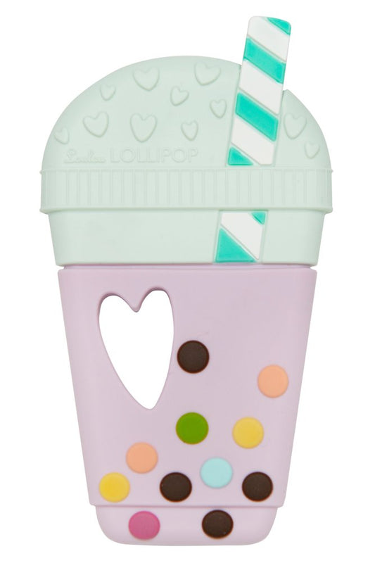 Taro Bubble Tea Silicone Teether - Loulou Lollipop
